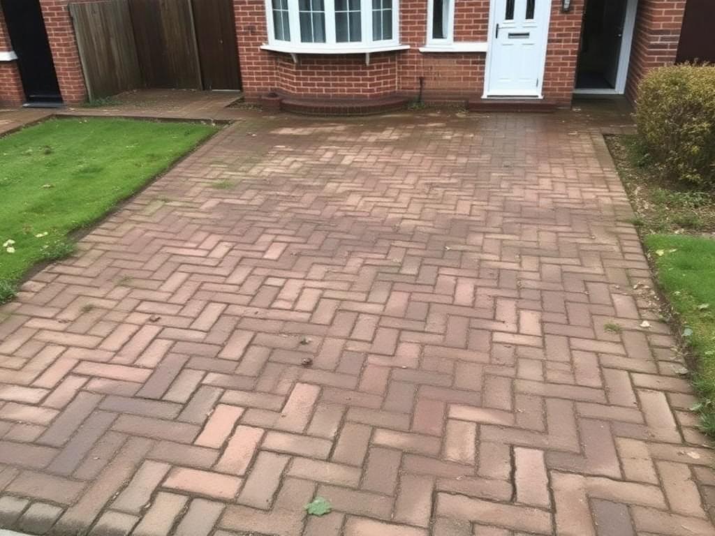 Driveway Transformation before